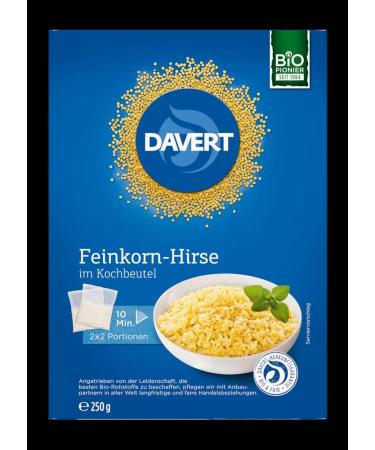 Davert organic fine grain millet in cooking bag (2 x 250 gr)