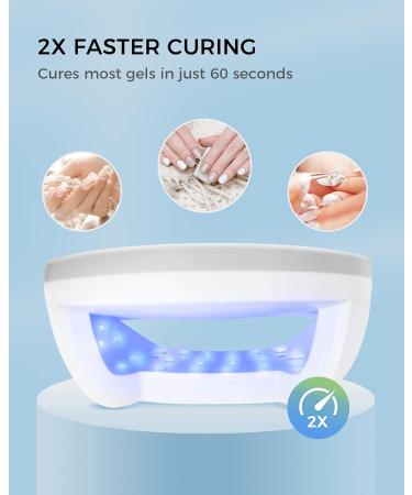 48W SUNUV UV Led Nail Lamp for Gel Nails | Double Power Design, 4 Timer Settings, LCD Display | Painless Curing, Over-Temperature Protection - SUN7 - Buy Online on SooperMarket.com