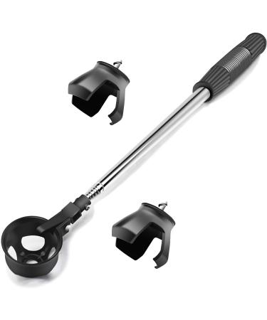 prowithlin Golf Ball Retriever with 2 Golf Ball Grabbers, Stainless Extendable Golf Ball Retriever Telescopic for Water, Golf Gift for Men, Golf Accessories for Men, Weight: 0.55lb 9.0ft/2.6m