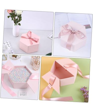 BCOATH Hexagon Candy Lipstick with Cover for Bridesmaid 1Pc Box Storage Case Pink 24X21CM - Buy Online on SooperMarket.com
