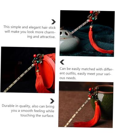 Mikinona Hairpin Vintage Decor Chinese Vintage Hair Clips Chinese Hair Chopstick Chinese Hair Accessories Hair Bun Stick Hanfu Hair Sticks Chinese Hair Forks Classic Alloy Woman Metal - Buy Online on SooperMarket.com