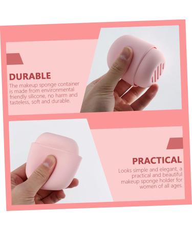 PLAFOPE Powder Puff Storage Box Cosmetic Egg Container Beauty Sponge Holders Powder Puff Rack Cosmetic Sponge Container Makeup Sponge Storage Makeup Sponge Stand White - Buy Online on SooperMarket.com
