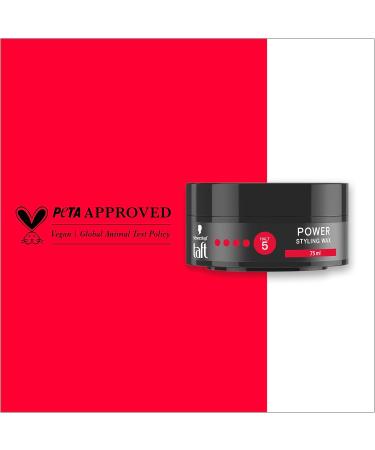 Schwarzkopf Taffel Styling Wax Power (4x75ml) - Vegan Hair Wax for 48-Hour Hold Gentle on Hair & Scalp | Buy Internationally - Buy Online on SooperMarket.com