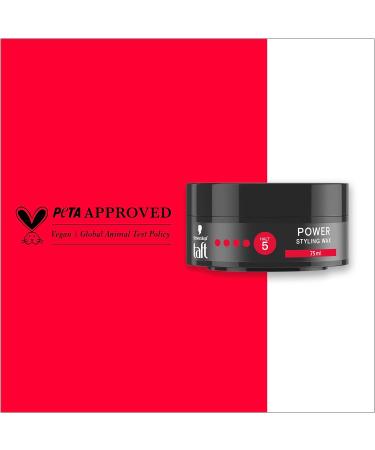 Schwarzkopf Taffel Styling Wax Power - 8x75ml | Vegan Hair Wax for Strong Hold 48 Hour Style | International Shipping Available - Buy Online on SooperMarket.com