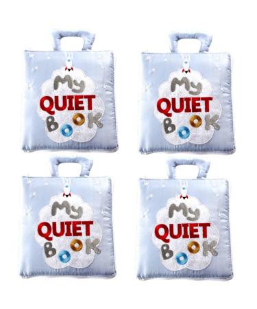Abaodam 4 pieces Functional book book travel toys for babies busy book toys for toddlers interactive toys toys toy baby book -fabric book
