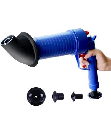 High Pressure Toilet Plunger Kit & Drain Cleaner Gun - Unclog Sinks & Toilets Effortlessly - Perfect for Home Use - Buy Online on SooperMarket.com