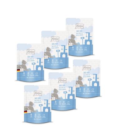 Mjamjam - Premium wet food for cats - squeezing - delicate duck & poultry on delicious carrot 6 -pack (6 x 300 g) grain free with extra meat duck + poultry 300 g (6 Pack)