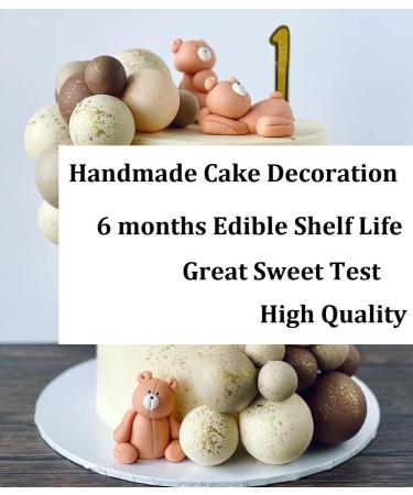 jncakes 3 Teddy Bears set cake topper 100% EDIBLE personalised name - Buy Online on SooperMarket.com