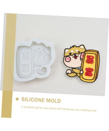NUOBESTY 4 Pcs Shiba Inu Drawing Stencil Silicone Molds De Para Gelatinas Handmade Craft Mold Crystal Plaster - Buy Online on SooperMarket.com