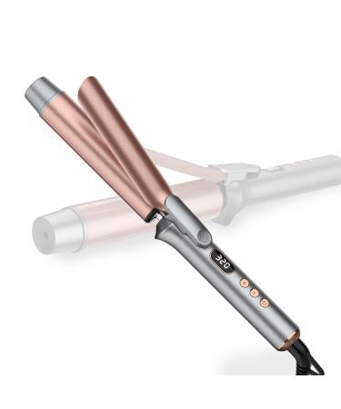 Ceramic Curling Wand with 1 1/4 Inch Barrel for Long Hair Dual Voltage for Long-Lasting Curls on All Hair Types