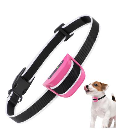Jewyow Small Dog Bark Collar Rechargeable Anti Bark Collar Harmless Bark Collar for Small Dogs Anti Bark Collars for Dogs Training with 7 Sensitivity and Beep Vibration Mode Pink
