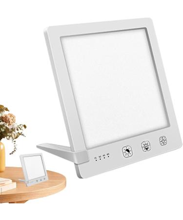 Sunlight Lamp 10000 Lux - 10000 Lux Bright Sunlight Lamps | Foldable Stand Touch Control Home Daylight Lamp with Temperature & Brightness Settings and Timer for Home White - Buy Online on SooperMarket.com