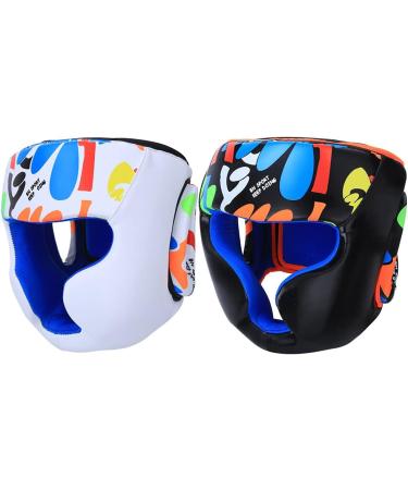 Alomejor Children's Box Head Protection | Graffiti Full Facial Gear for Boxing Muay Thai MMA & Kickboxing - Buy Online on SooperMarket.com
