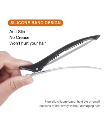 Sndyi Hair Clamps - 12 Pack Non-Slip Hair Clips for Styling & Cutting | Professional Salon Hairdressing Tools for Thick & Thin Hair - Buy Online on SooperMarket.com