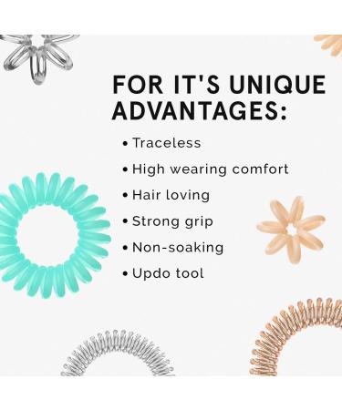 Invisibobble Original Hair Tie - You're Golden | 3x Spiral Gold Hair Ties for Strong Hold & Hair-Friendly Style | Designed in Munich for Girls & Women - Buy Online on SooperMarket.com