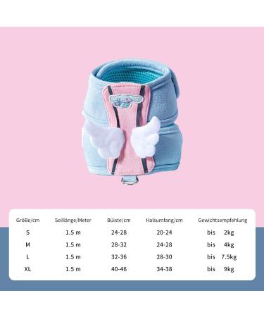 Fueegue Cat Harness with Leash - Escape Proof Adjustable Soft Harness for Cats & Dogs - Blue XL - Buy Online on SooperMarket.com