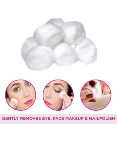 Buy Sainio Cotton Balls - Eye Face Makeup & Nail Paint Remover (Pack of 50) | International Shipping Available - Buy Online on SooperMarket.com