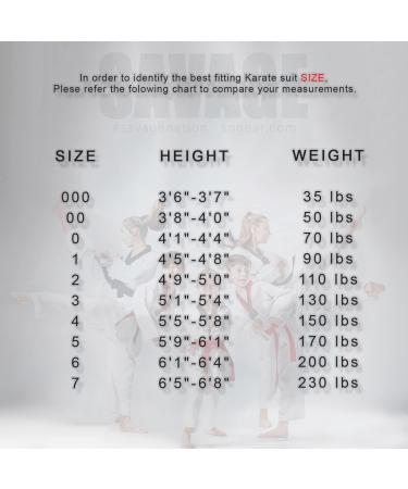 Lightweight Karate Uniform for Kids & Adults - Martial Arts Gi with Belt 00 (3'8 - 4'0 / 50 lbs) - White - Buy Online on SooperMarket.com