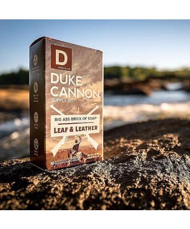 Duke Cannon Supply Co. Big Ass Brick of Soap Bar for Men - Leaf + Leather (Amber & Woodsy Scent) 3 Pack, 10 oz Bars - Paraben-Free Masculine Scents for All Skin Types - Buy Online on SooperMarket.com