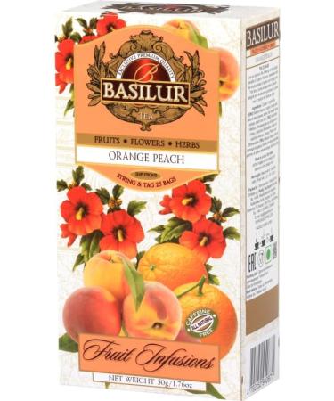 Fruit Infusion - Orange Peach Tea x (4) - 25 Bags Per Box - Traditional Herbal Tea - Buy Online on SooperMarket.com