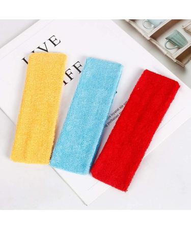 Buy Pack of 10 Sports Headbands for Men & Women | Cotton Sweatbands & Elastic Forehead Bands - Perfect for All Activities - Buy Online on SooperMarket.com
