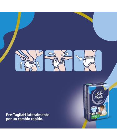 Babylino Safe Nights Boy - Absorbent Night Pants for Ages 8-16 (30-50kg) | Pack of 14 - Buy Online on SooperMarket.com