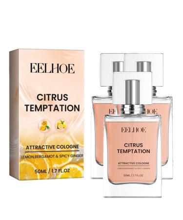 Pheromone Cologne for Men-Charm Cologne for Men - Hypnosis Cologne Fragrances for Men Cologne for Men to Attract Woman Eau de Toilette Enhanced Fragrances Perfume-50ML (CITRUS TEMPTATION-3 Pack)