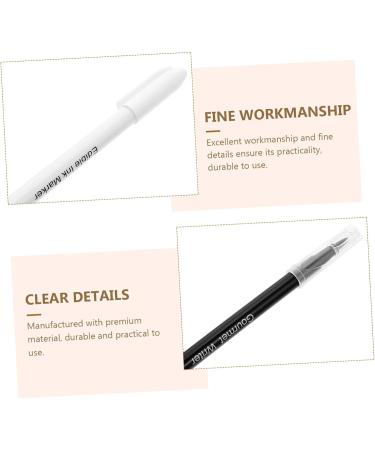 IMIKEYA 2pcs Can Be Food Coloring Pen Baking Pencil Edible Food Markers Black Pens Red Pencils Marking Pen White Edible Marker Coloured Icing Pens Cookie Biscuit Plastic Bicuspid 16.6X1X1CM Black White - Buy Online on SooperMarket.com