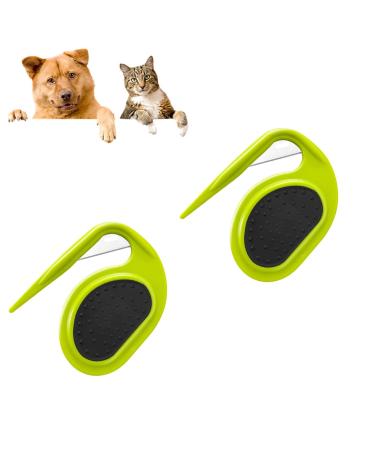 PET Knotting Comb 2024 NEW Filzing knife cat Cat Hair Knot 3-in-1 multifunctional function hair removal comb for removal of matted and loose hair (2PCS-D)