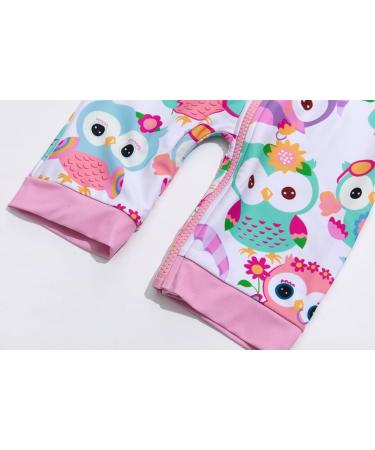 BONVERANO Baby Girls Owl Swimsuit | UPF 50+ Sun Protection | 12-18 Months - Buy Online on SooperMarket.com