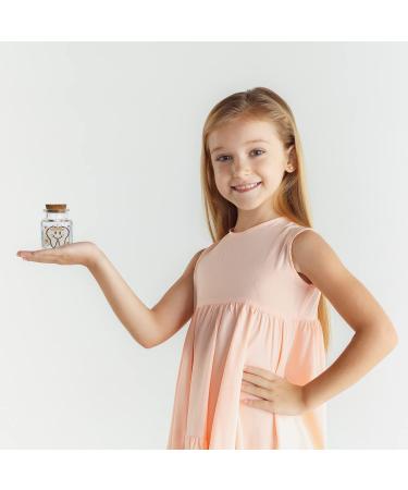 HAMUIERS Baby Tooth Fairy Box - Glass Tooth Holder for Kids First Teeth, Keepsake Gift for Girls - Buy Online on SooperMarket.com