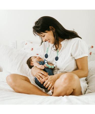 2 Pack Silicone Baby Teething Necklace Set for Mom - Sensory Chew Necklaces for Kids - Teether Toys for Boys and Girls - Reduce Anxiety - Nursing Necklace - Buy Online on SooperMarket.com