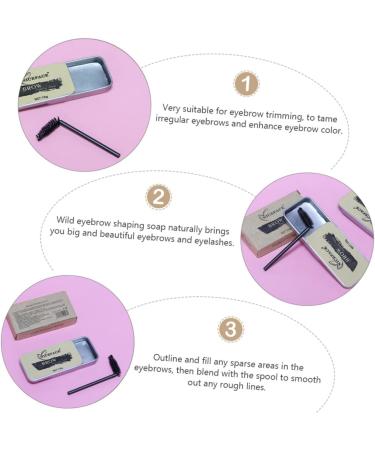 WOONEKY 1 Set Eyebrow Soap Clear Gel Brow Shaping Soap Brow Styling Cream Gel De Cejas Transparente Wax - Buy Online on SooperMarket.com