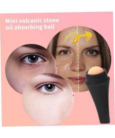 Oil Absorbing Roller - Natural Volcanic Stone Facial Oil Control Stick Mini Massager | Best for Oily Skin - Buy Online on SooperMarket.com