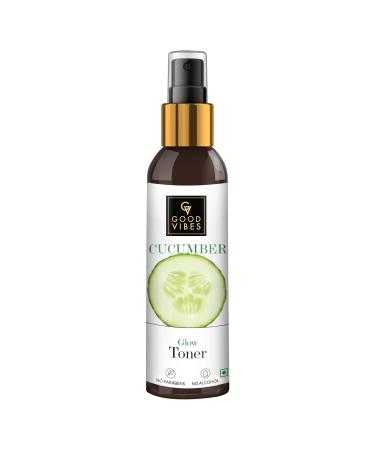 Good Vibes Cucumber Glow Toner | Natural Hydrating Pore Tightening Moisturizing Revitalising Face Spray Toner for All Skin Types | No Alcohol Parabens & Sulphates (200 ml/6.76 Fl Oz)