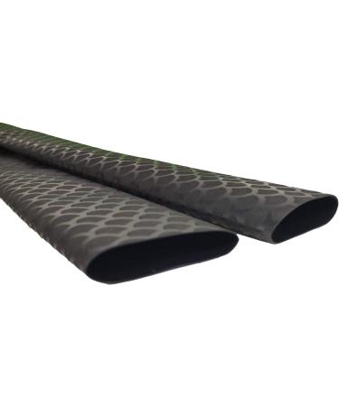 Aventik Heat Shrink Fish Scale Pattern Tube Wrap Fishing Rod Grip 40inch Length 1inch/1.4inch/1.6inch Non Slip Waterproof Handle Insulation - Black - Buy Online on SooperMarket.com