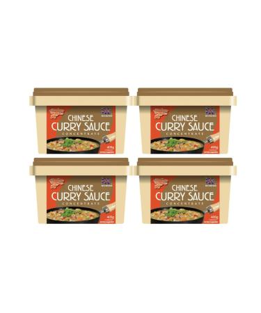 Goldfish Chinese Takeaway Curry Sauce Paste Concentrate 405g Original (Pack of 4) by CNMART
