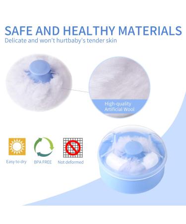 Arroyner Baby Body Cosmetic Powder Puff Set - Pink & Blue (2pcs) - Buy Online on SooperMarket.com