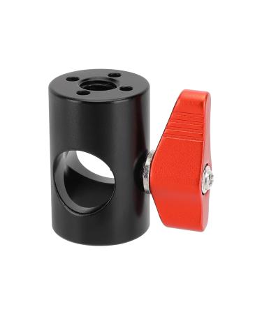 CAMVATE Light Stand Head Adapter with ARRI 3/8"-16 Thread Hole and 4 Locating Hole(Red)-3113