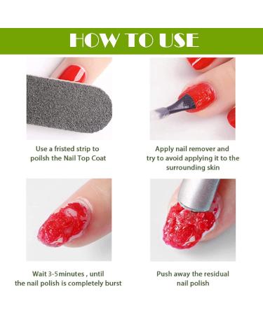 Gel Nail Polish Remover Effective Gel Polish Remover Easily Quickly Soak off Gel Polish in 2-5 Minutes No Need for Foil Soaking or Wrapping Don't Hurt Your Nails (15ml+Cuticle Pusher) Repair Gel - Buy Online on SooperMarket.com