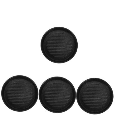 ABOOFAN 4pcs Non Stick Frying Pan Portable BBQ Grill Square Griddle Induction Nonstick Frying Pan Induction Saucepan Induction Griddle Pan Top Teppanyaki Micro-Wave Oven Aluminum 16.5X16.5X2.5CMx4pcs Blackx4pcs