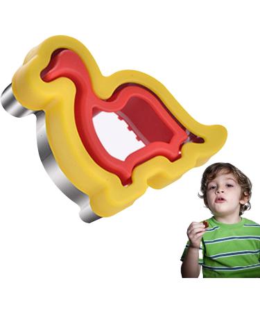Jingling Sandwich Cutter & Sealer | Stainless Steel Cartoon Kids Sandwich Maker | Easy Peanut Butter & Jelly Sandwich Cutter for Children (Boys Girls & Babies) - Fun Dinosaur Design - Buy Online on SooperMarket.com