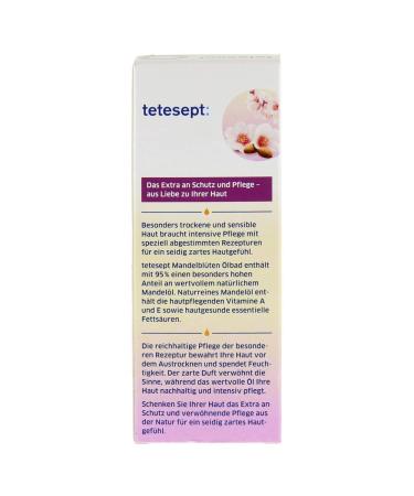 Tetesept Health Bath Almond Blossom Oil Bath 125ml | Nourishing & Relaxing Bath Soak | International Shipping - Buy Online on SooperMarket.com
