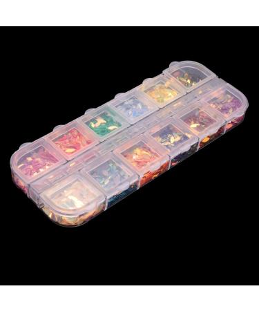 Desikixudy 3D Shape New Nail Clear Nail Pearl Diy Nail Art Decorations Rhinestone Manicure Tools 3# Colorful Vest Sequins - Buy Online on SooperMarket.com