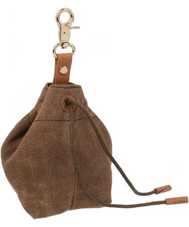Shop TMBMLPP Dog Treat Feed Bag - Brown | Clip Buckle & Shrink Pockets for Puppy Training & Travel | Perfect for Toys & Delicacies - International Shipping Available - Buy Online on SooperMarket.com