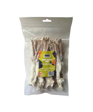 Proper Dog Treats Hairy Rabbit Ears 100g | Rabbit Ears with Fur Grain Free Hypoallergenic