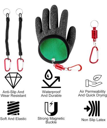 Buy Wavata Waterproof Fishing Gloves - Cutting-Resistant with Magnetism Release Buckle & Safety Rope for Pike & Catfish Handling - Buy Online on SooperMarket.com