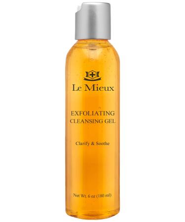 Le Mieux Exfoliating Cleansing Gel - Deep Pore Lactic & Salicylic Acid Face Wash with Hyaluronic Acid & Aloe Ideal for Oily or Blemish-Prone Skin No Parabens or Sulfates (6 oz / 180 ml)