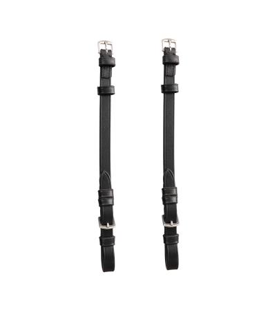ExionPro Bridle with Buckle Closure (16mm) (Matching Stitching) Replacement Cheek Piece Black Horse (Full) Size