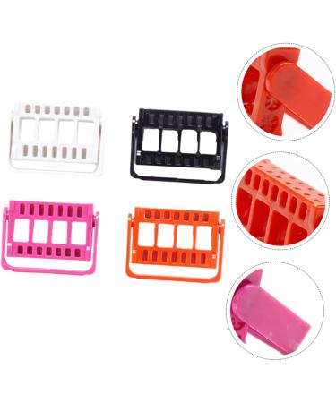 WOONEKY 4pcs 16 Grinding Head Display Stand Vintage Hair Comb Nail Bit Storage Manicure Drill Bits Drill Bit Case Toolbox Nasal Trimmers for Men Drill Bit Organizer Take Away Nail Drill Pp - Buy Online on SooperMarket.com